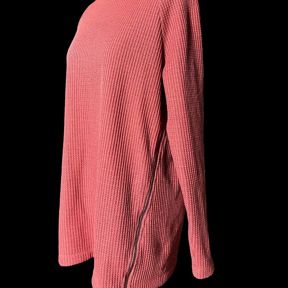 L.L. Bean Signature Waffle Weave Cowl Neck Sweater S - Picture 2 of 3